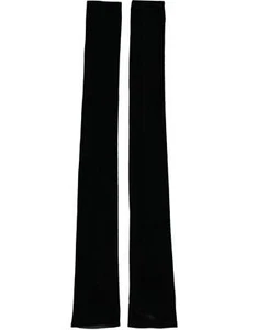 Dolce & Gabbana Black Nylon Finger Less Elbow Long Gloves - Picture 1 of 5