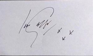 George Michael Autographed Index Card. Pop Music Group- "Wham" Lead Singer. - Picture 1 of 4