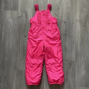 Baby Gap Girls Size 5 Years Pink ColdControl Half-Zip Snow Pant Bib Overalls - Picture 1 of 9