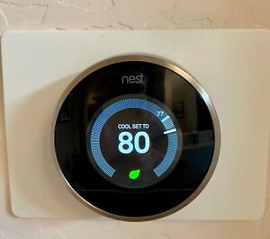 Nest 2nd Generation Learning Silver Programmable Thermostat - One Owner
