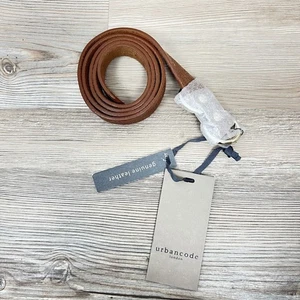 Urban Code London Genuine Leather Belt Size Women's M Skinny Brown Leather NEW - Picture 1 of 4