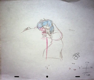 101 Dalmatians The Series 1997 SIGNED Production Animation Cruella De Vil Pencil - Picture 1 of 2