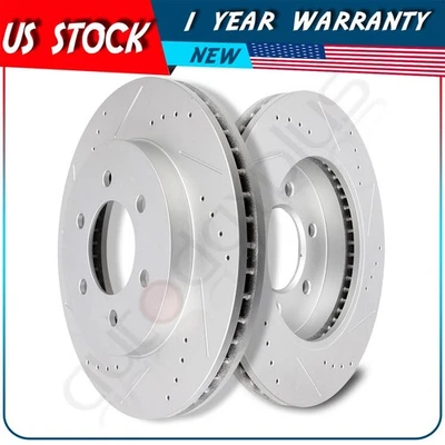 Front Brake Rotors For 2004 2005 -2008 Ford F-150 2006 2007 2008 Lincoln Mark LT Foto 1 de 4
