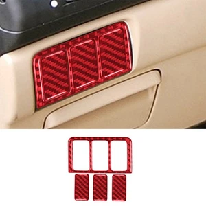 Red Carbon Fiber Sunroof Console Cover Trim For Honda Accord Sedan 2003-2007 - Picture 1 of 12