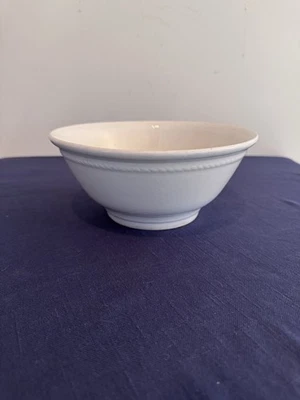 Antique White Ironstone Mixing Bowl D.E. McN Liverpool, OH 8 3/4" - Image 1 of 4