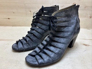BOTAS DE BAILE ROMANAS DKODE SANDALIAS ALTAS SANDALIAS BOMBAS T:38 UK:5 GRIS AZUL - Imagen 1 de 7