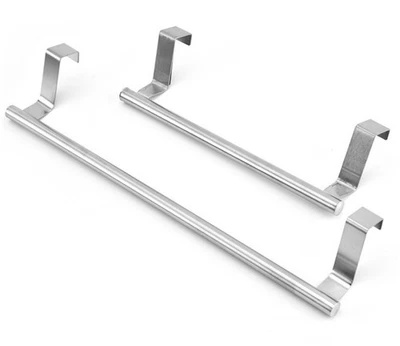 2er Set Geschirrtuchhalter Küche Tür Handtuchstange Handtuchhalter Schranktür - Bild 1 von 4