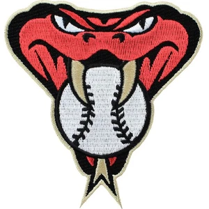 Arizona Diamondbacks Schlangenkopf MLB besticktes Trikot Patch Emblem (hellbrauner Rand) - Bild 1 von 1