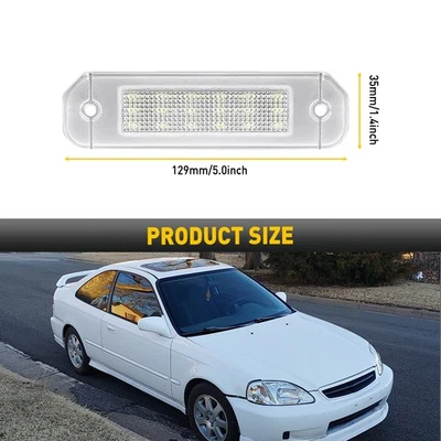 Lámpara de matrícula LED AUXITO 92-00 para Honda Civic 2 puertas cupé etiqueta trasera L 2SET Foto 1 de 4