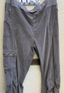 XCVI Hose XL Cord Pull On hellbraun / Cargo / Reißverschlusstaschen / volle Länge - Bild 1 von 4