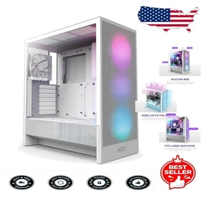 Stylisches H5 Flow RGB 2024 ATX Mid-Tower Gehäuse - 360mm Radiator Support & USB Ports - Bild 1 von 11