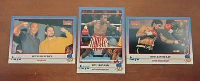 1991 Kayo Boxing Sugar Ray Leonard #090 , Roberto Duran #082 ,Duran/Leonard #037 - Image 1 of 2