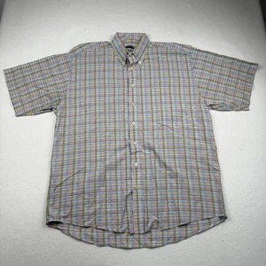 Gitman Bros Shirt Mens XL Multicolor Plaid Short Sleeve Button Down Ivy - Picture 1 of 7