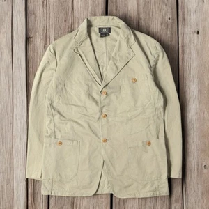 RRL Jacket Size XL 90S Three-Star Cotton Twill Three-Button Made In Usa #ED ZCA - Picture 1 of 5