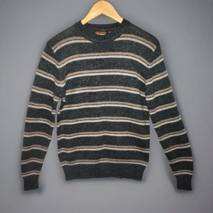 Repp, Ltd. Mohair Mischung Pullover grau braun hellbraun Streifen (Vintage XL) passt - L - Bild 1 von 10