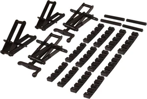 2 Pack of 4 Way Pressure Clamps for Clamping Panels From All Four Black - Picture 1 of 7