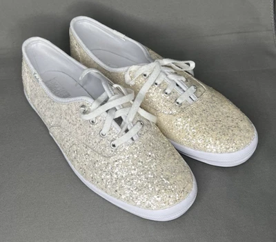 Keds Women's Champion Glitter Lace Up Sneaker White Size 7 - Image 1 of 4