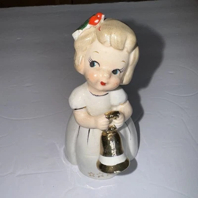 复古雕像 St Clair 日本女孩带铃铛 — 第 1/4 张图片