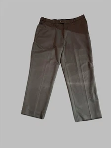 Roundtree & Yorke Easy Care Mens Brown Flat Front Dress Pants Size 40 X 30 - Picture 1 of 3