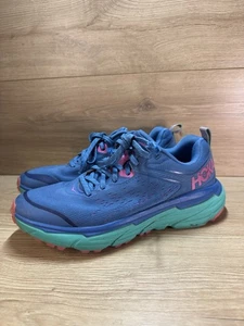Hoka One One GTX Challenger ATR 6 Running Womens 7B Shoes Blue Pink - Picture 1 of 6