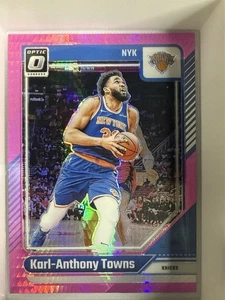 2024-25 Optic Basketball - Karl-Anthony Towns - Pink Hyper Prizm #158 - Bild 1 von 3