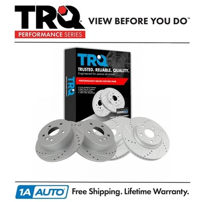 Kit de rotor delantero y trasero TRQ Brake Performance para Lexus ES350 Toyota Camry Avalon Foto 1 de 4