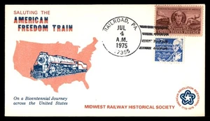 Mayfairstamps US 1975 Railroad American Freedom Train Cover aat_56161 - Picture 1 of 2