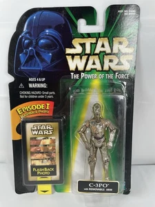 Star Wars C-3PO REMOVABLE ARM 1998 Action Figure Hasbro POTF Flashback Photo - Picture 1 of 12