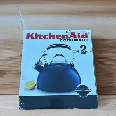 NOS KitchenAid Cook Tea Kettle 2 Quart Stainless Steel Royal Blue/purple - Image 1 of 4