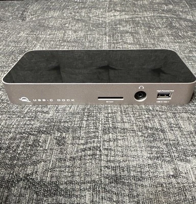OWC Thunderbolt 3 Docking Station 11 Port Silver Dock Only OWCTCDK10PMDSG Works - Image 1 of 2