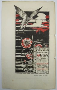 ART NOUVEAU 1896 PERFUMERÍA ORIZA LEGRAND ANUNCIO IMPRESO POR GEO H PIBER 1896 - Imagen 1 de 1