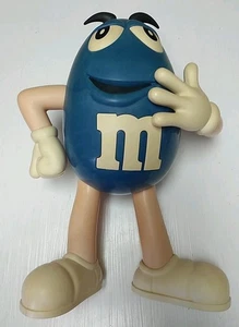 M&M Candy Grande Blue Guy Plástico Duro 15"x12” Mostrador de Tienda Exhibición Coleccionable - Imagen 1 de 11