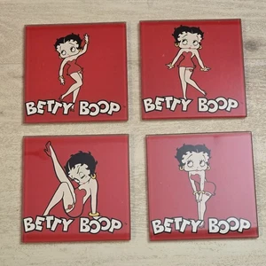BETTY BOOP GLASUNTERSETZER - 4ER SET - SAMMLERSTÜCK SCHONEND GEBRAUCHT - Bild 1 von 10