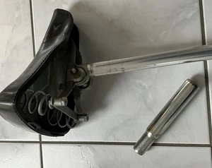 Sattel Oldtimer incl. Sattelstütze Vintage Inkl.  Ersatzstütze 👍 - Bild 1 von 2