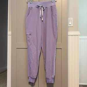 Figs Jogger Zamora High Waisted Jogger Scrub Pants Lila XS Technischer Kordelzug - Bild 1 von 11