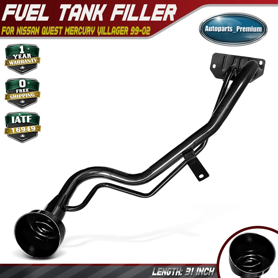 Cuello de llenado de tanque de combustible de acero para Nissan Quest Mercury Villager 1999-2002 V6 3,3 L Foto 1 de 4