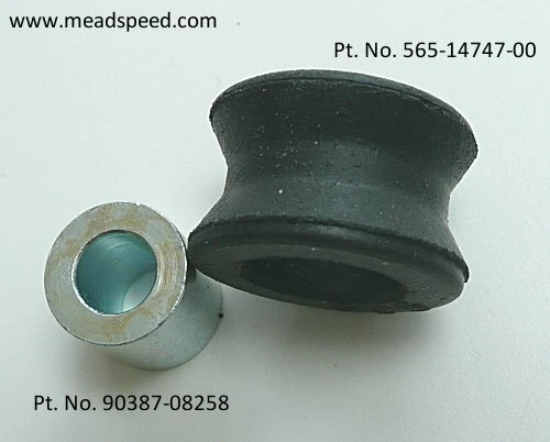 565-14747-00, goma de montaje de escape Yamaha MX125, escape MX125 90387-08258 MX175 Foto 1 de 1