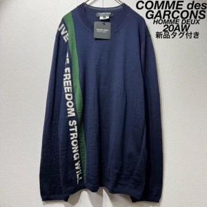20AW COMME des GARCONS HOMME DEUX Designer wool knit sweater - Picture 1 of 12