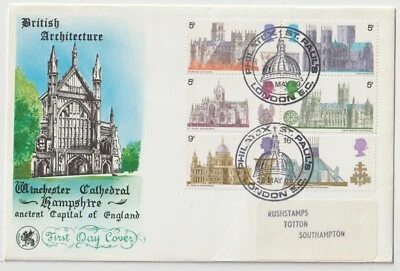 28/5/1969 UK GB FDC - British Cathedrals - Winchester Cathedral - St. Paul's Spe - Image 1 of 2