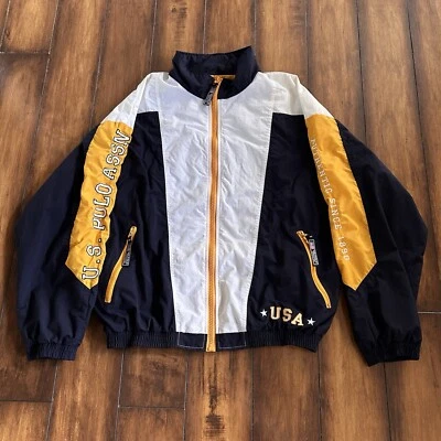 Chaqueta Polo EE. UU. Ligera Cremallera Completa Talla Grande EE. UU. Parche De Colección Y2K Foto 1 de 4