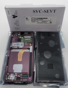 Samsung Galaxy S22 Ultra 5G Burgund LCD Touchscreen Digitizer Rahmen S908 B Original-Zubehör-Hersteller - Bild 1 von 6
