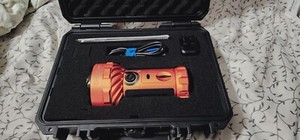 Olight Marauder 2 Orange 14000L Rechargeable Flashlight w/Power Adapter