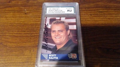 1991 PRO SET SCOTT KALITTA #25 AUTOGRAPHED AUTHENTIC SPA  - Image 1 of 4