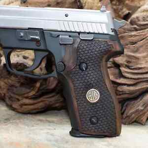 NEW SIG P228 P229 Pistol Grips Set METAL LOGO TURKISH WALNUT WOOD NICE HAND MADE