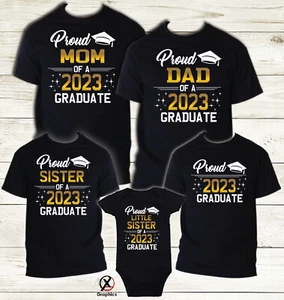 Family of Graduate Shirts, Graduation Matching Grad Shirt, 2023 Graduation 2 - Picture 1 of 13