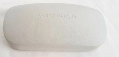 Gafas de sol Warby Parker solo estuche blanco con cubierta de goma estuche rígido gafas Foto 1 de 4