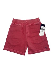 Polo Ralph Lauren Boys French Terry Drawstring Shorts Berry Red Size 6 NWT - Picture 1 of 6