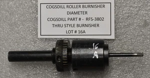 COGSDILL ROLLER BURNISHER - LOT #16A - COGSDILL # RFS-3802 WITH 1/2" SHANK - Picture 1 of 1