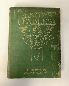 Aesop's Fables 1st Edition 1912 Arthur Rackham Illustrated Colour Plates - Picture 1 of 17