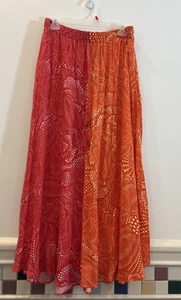 Farm Rio Anthropology Vibrance Maxi Skirt Size Medium Floral Multi Beach Summer - Picture 1 of 14